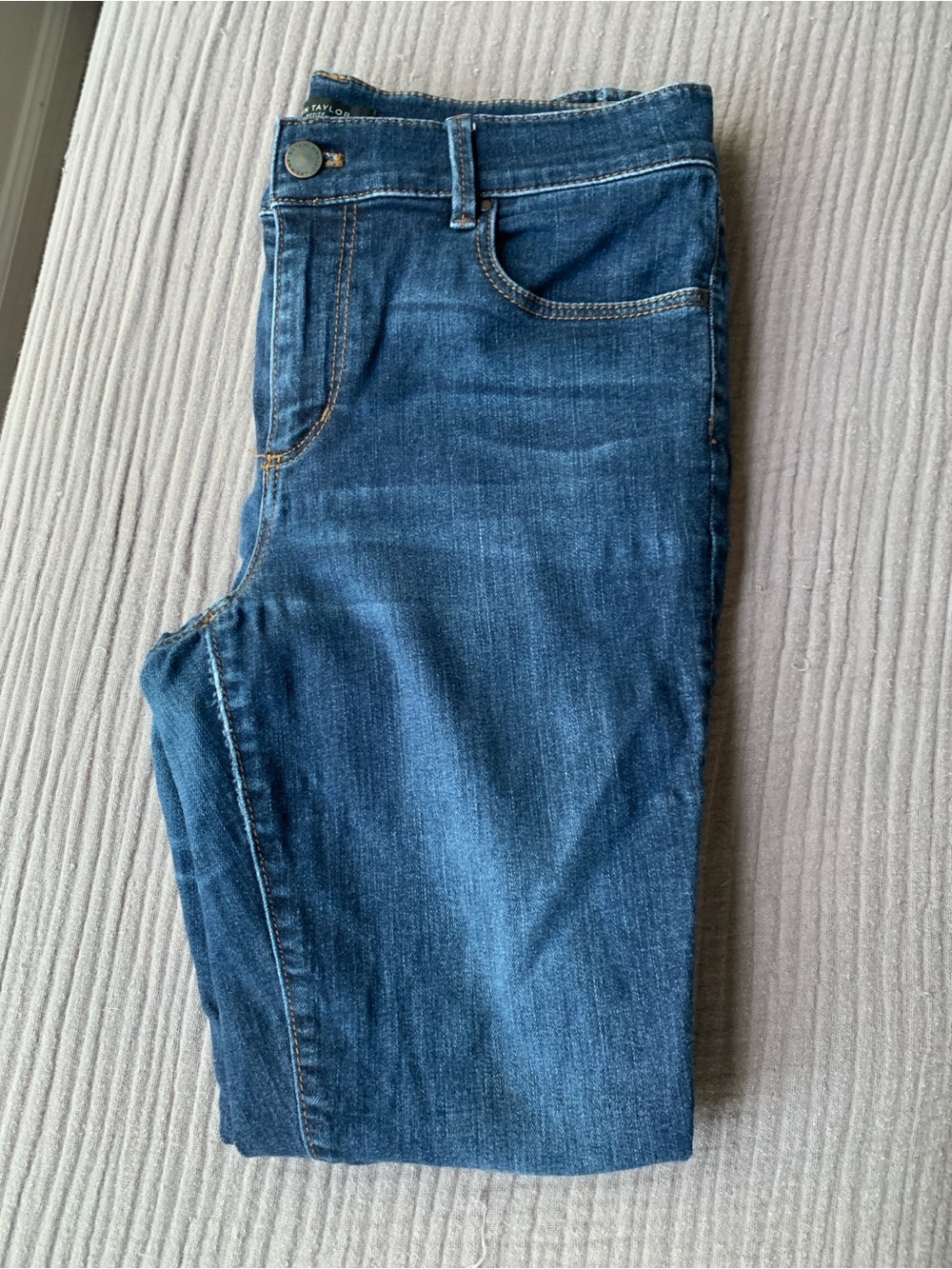 SKINNY Ann Taylor Women's Jeans in Dark Blue Denim